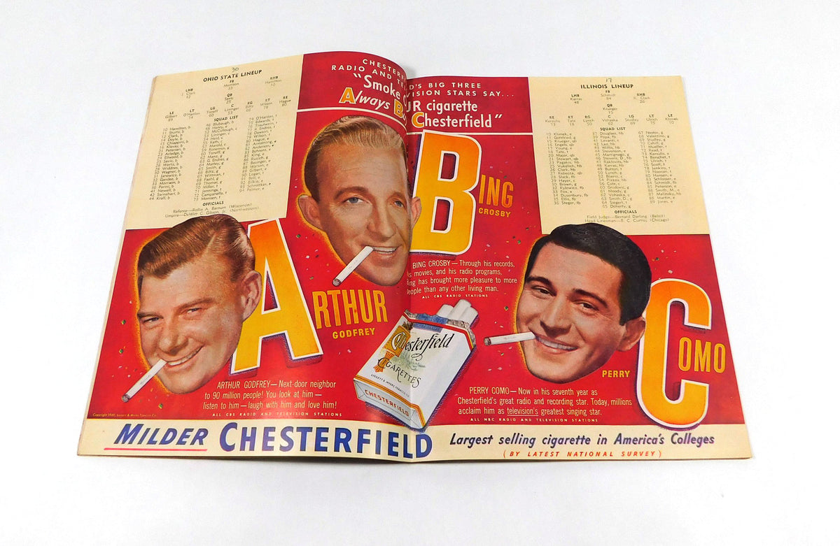 1949 Illinois at Ohio State College Football Program 11-12-49 Pic2