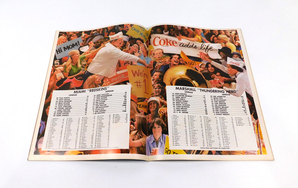 1977 Marshall at Miami of Ohio College Football Program 10-8-77 Pic2