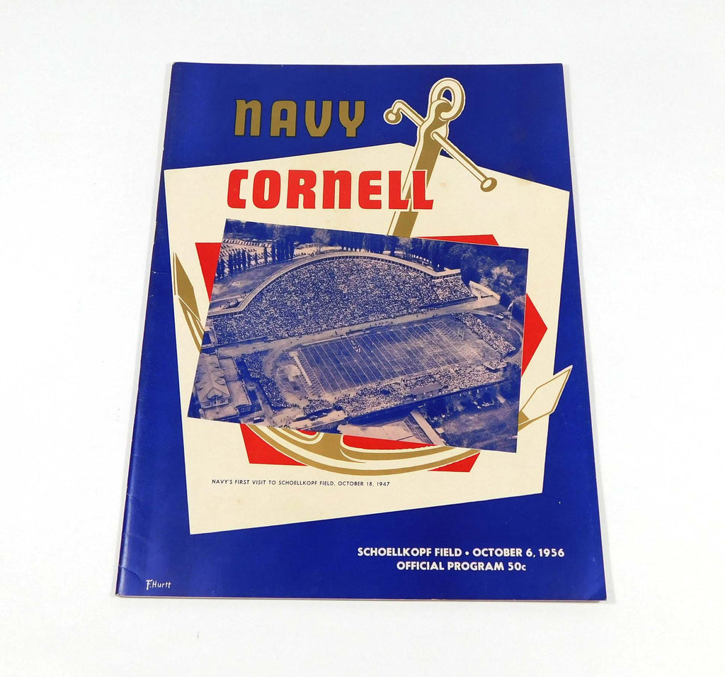 1956 Navy at Cornell College Football Program 10-6-56