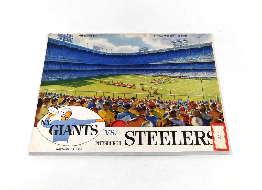 # 1959 Pittsburgh Steelers at New York Giants NFL Football Program 11-15-59