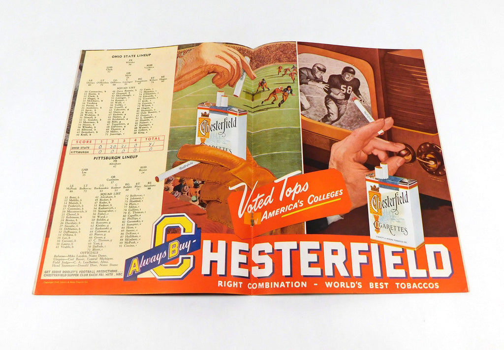 1948 Pittsburgh at Ohio State College Football Program 11-6-48 Pic2