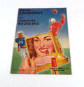 1954 Washington Redskins at Chicago Cardinals NFL Football Program 11-21-54 3623