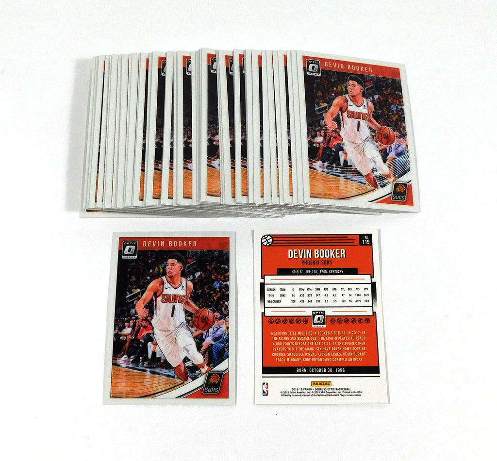 Lot of (49) 2018-19 Panini Donruss Optic Devin Booker #119 Suns