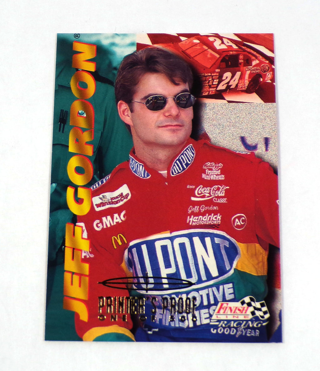 1996 Finish Line Jeff Gordon Printer's Proof #1 NASCAR 1/500