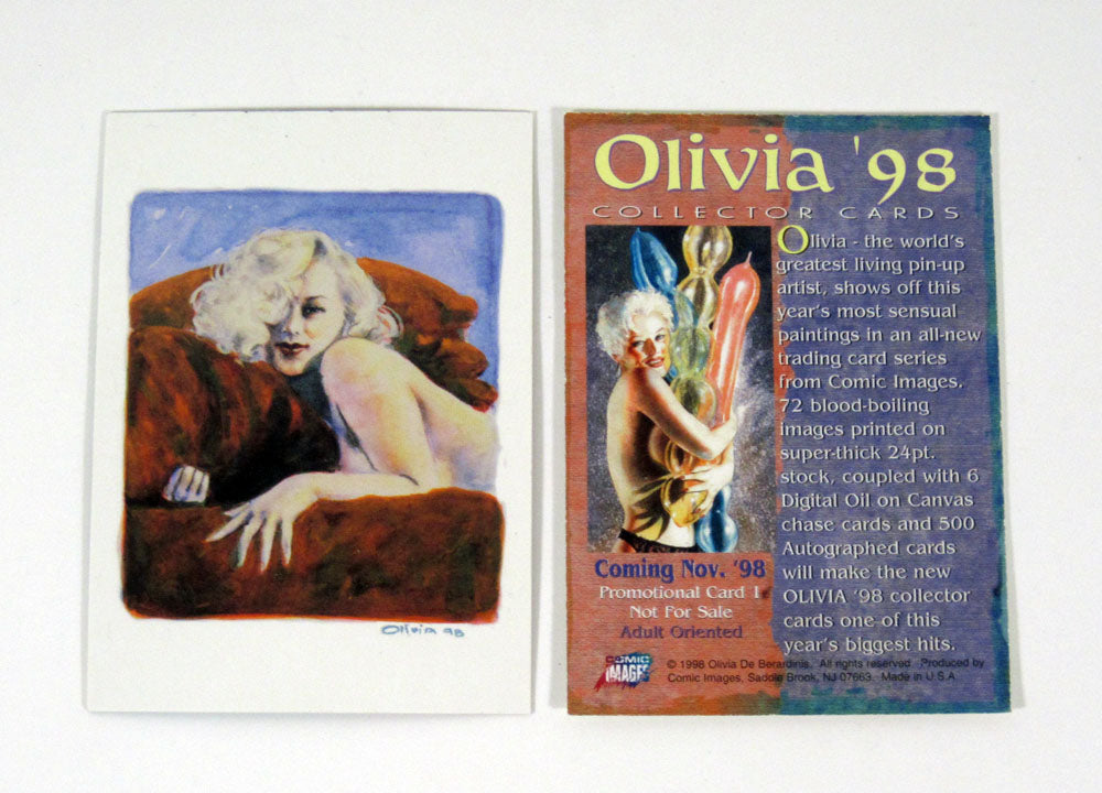 1998 Comic Images Olivia '98 Promo Card Set (2) Nm/Mt Pic2