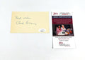 Chub Feeney Signed 3 x 5 Index Card NL President JSA Auto AV69172