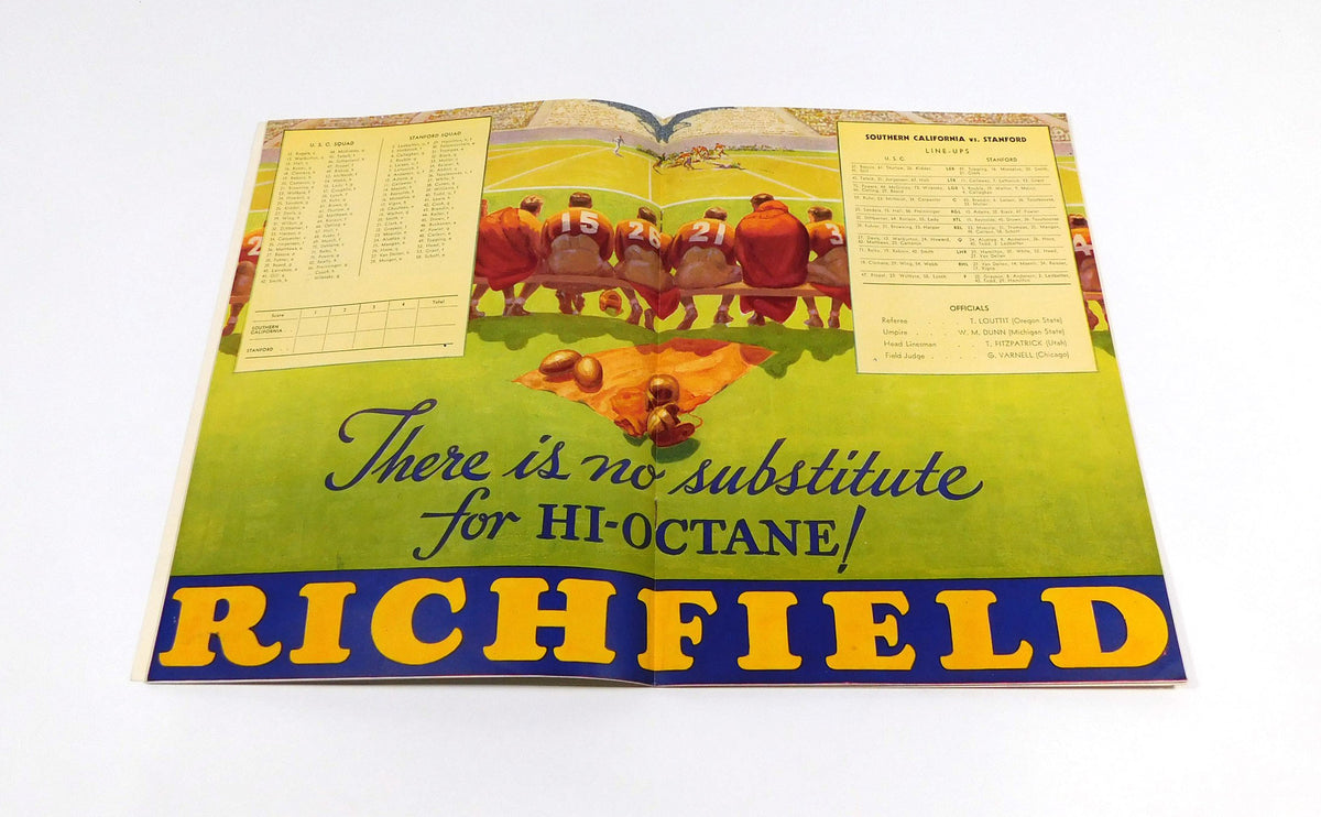 1934 USC at Stanford College Football Program 10-27-34 Pic2