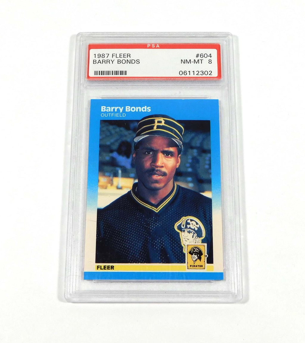 1987 Fleer Barry Bonds Rookie #604 Pirates PSA 8