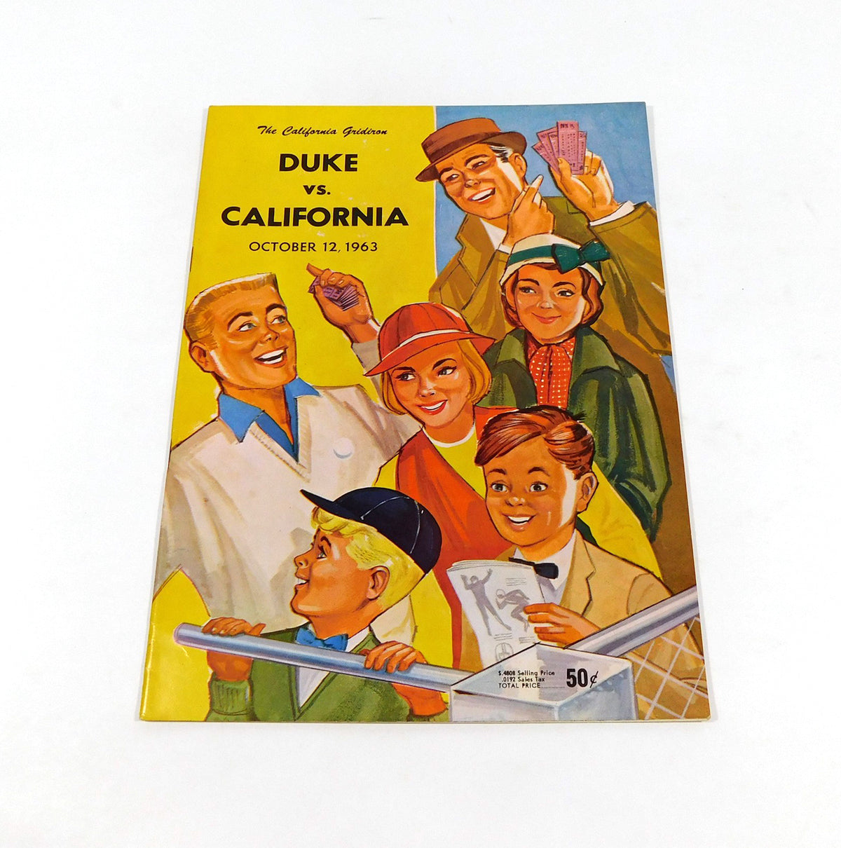 1963 Duke at California College Football Program 10-12-63