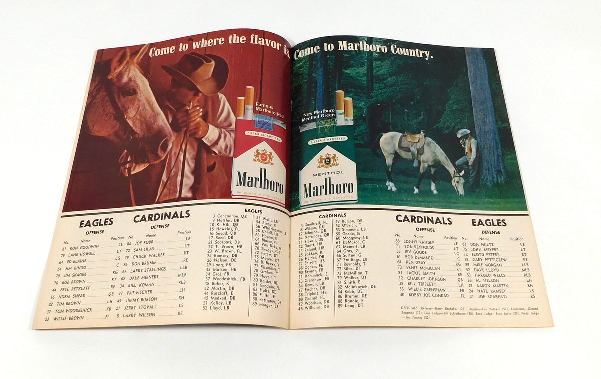 1966 Philadelphia Eagles at St. Louis Cardinals NFL Football Program 9-11-66 Pic2
