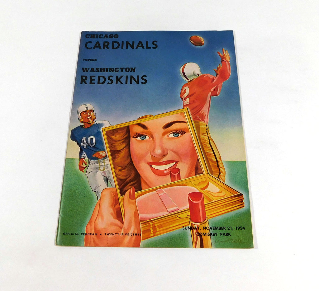 1954 Washington Redskins at Chicago Cardinals NFL Football Program 11-21-54