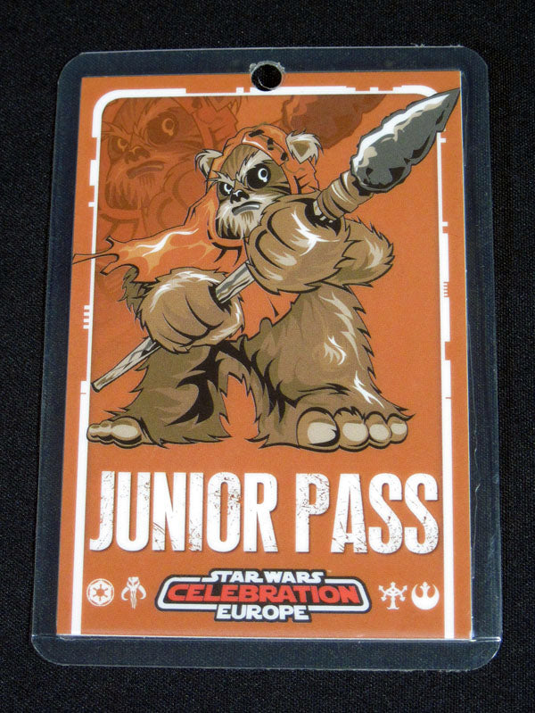 Lot of (5) 2007 Star Wars Celebration Europe Junior Pass Badge Ewok Pic2