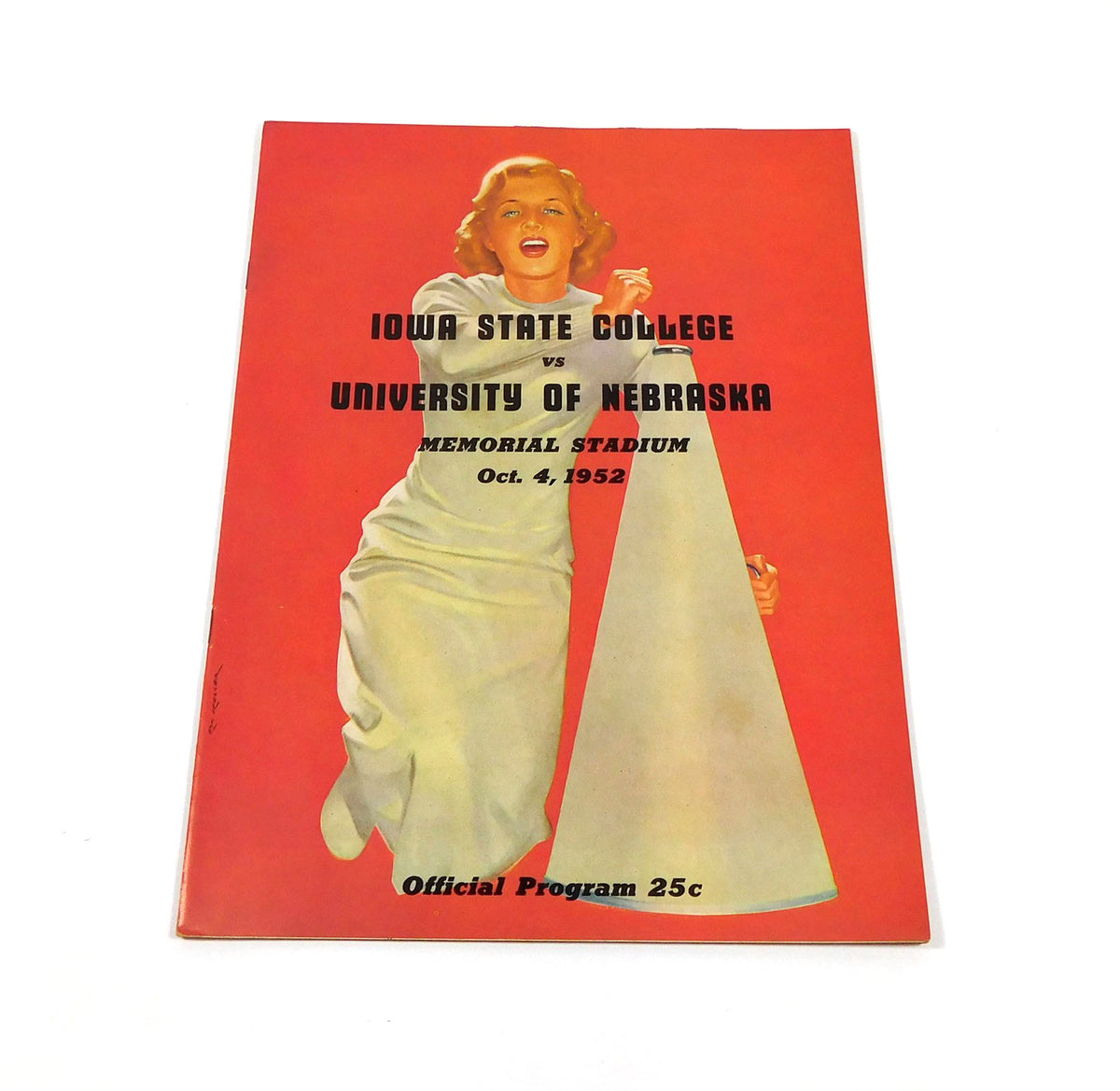 1952 Iowa State at Nebraska College Football Program 10-4-52