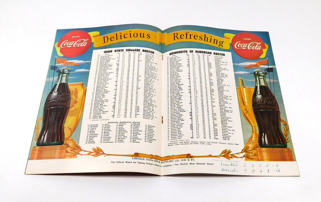 1952 Iowa State at Nebraska College Football Program 10-4-52 Pic2