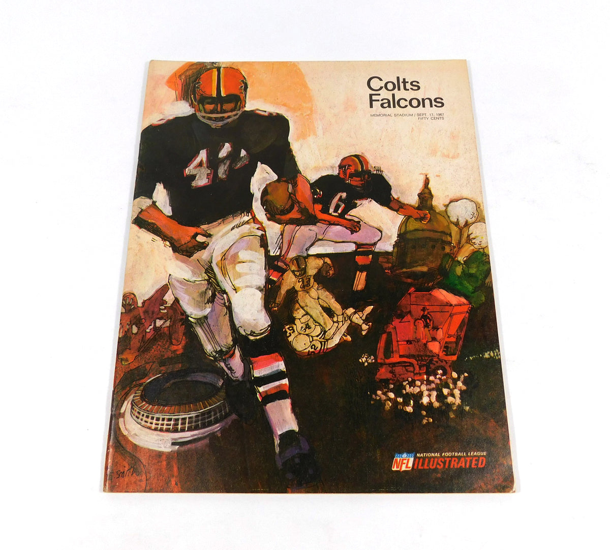 1967 Atlanta Falcons at Baltimore Colts NFL Football Program 9-17-67