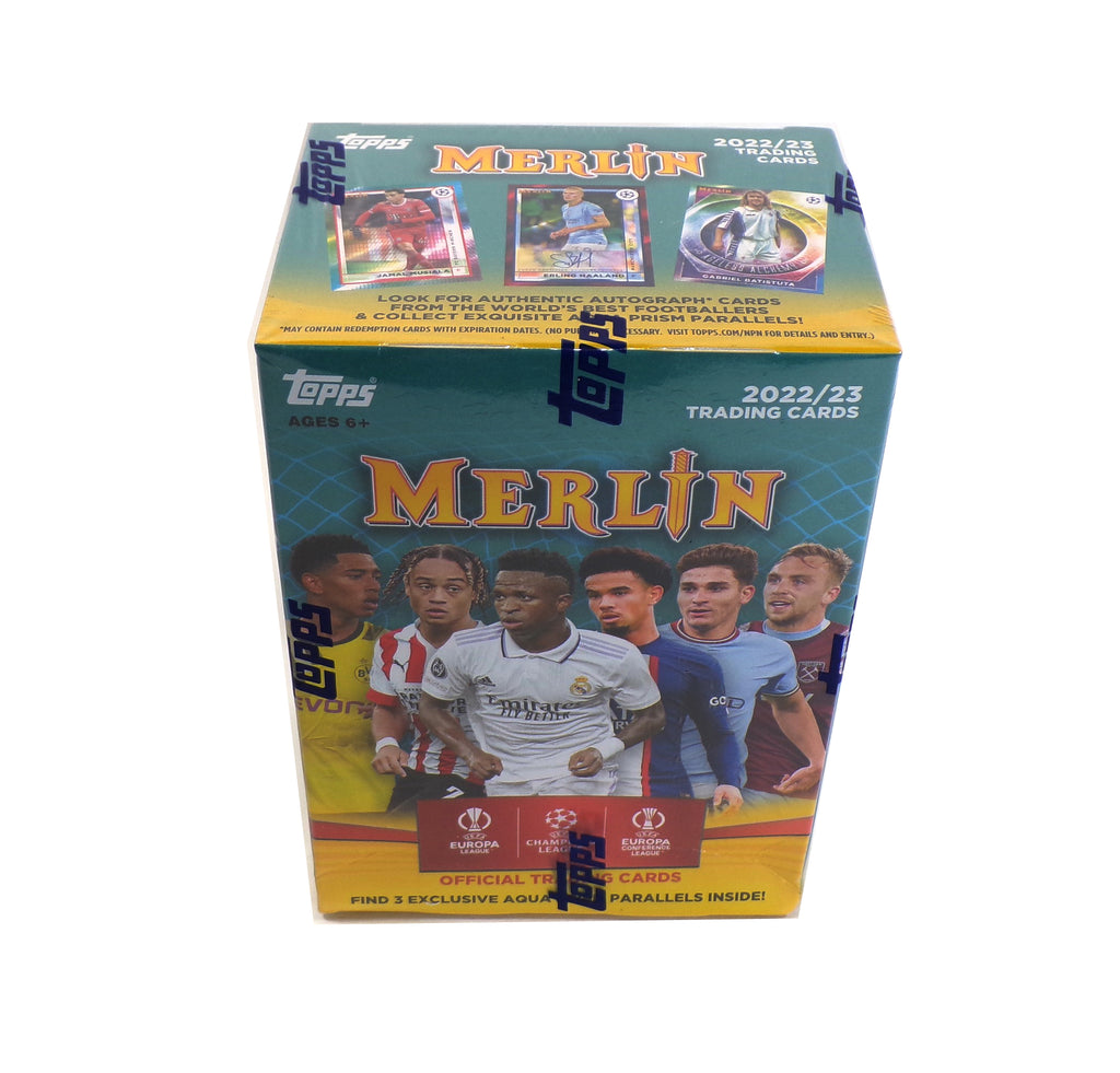 2022-23 Topps Merlin Soccer Blaster Box Sealed (8 Packs)