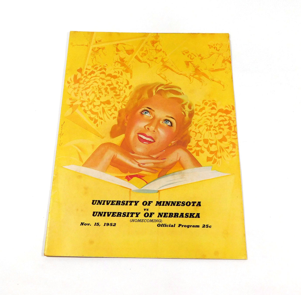 1952 Minnesota at Nebraska College Football Program 11-15-52