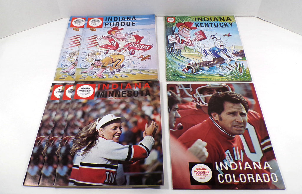 Lot of (7) Assorted 1979 Indiana College Football Programs Pic2