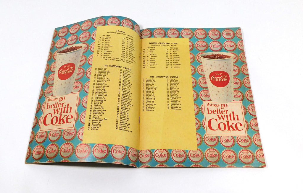 1965 NC State at Iowa College Football Program 11-20-65 Pic2
