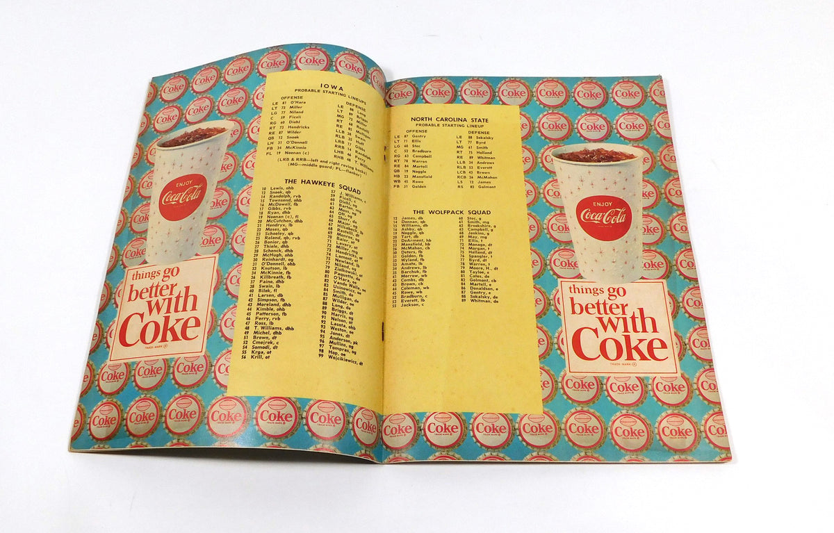 1965 NC State at Iowa College Football Program 11-20-65 Pic2