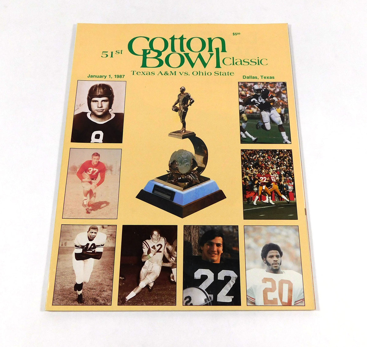 1987 Texas A&M vs Ohio State Cotton Bowl College Football Program 1-1-87