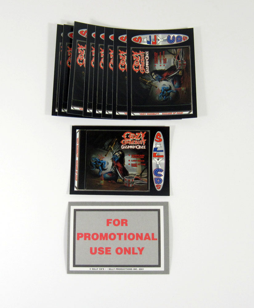 Lot of (10) 2001 Silly Productions Silly CD's Promo Card Oozy Oozebutt Nm/Mt