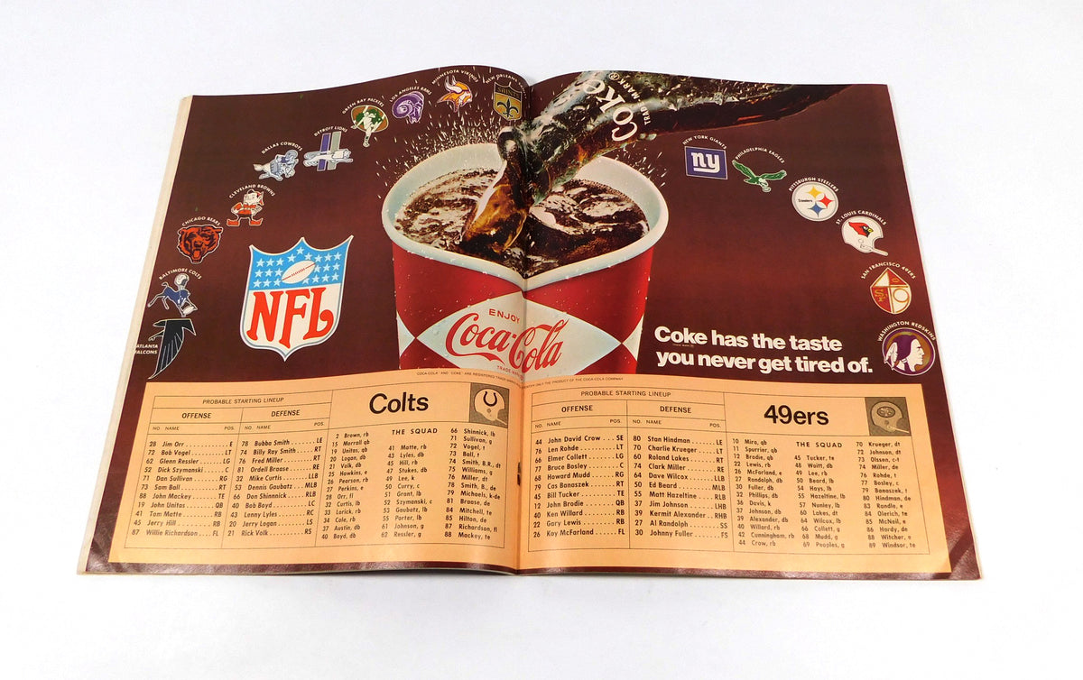 1968 San Francisco 49ers at Baltimore Colts NFL Football Program 9-15-68 Pic2