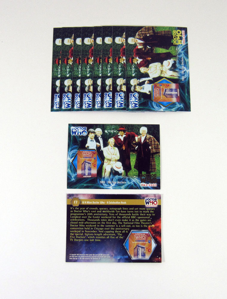 Lot of (10) 2003 Cards Inc. Doctor Who 1963-2003 Merchandise Foil Card (F7)