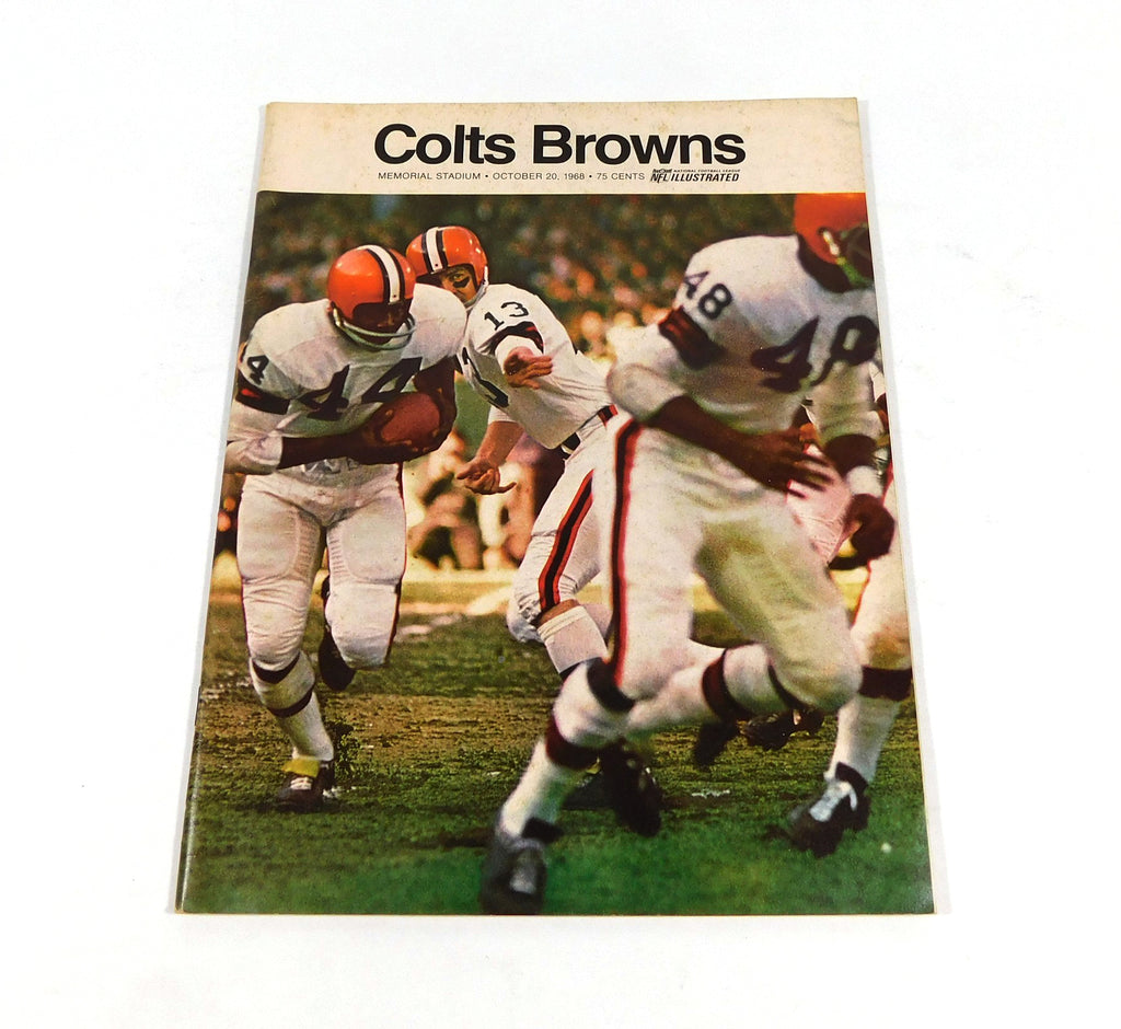 1968 Cleveland Browns at Baltimore Colts NFL Football Program 10-20-68