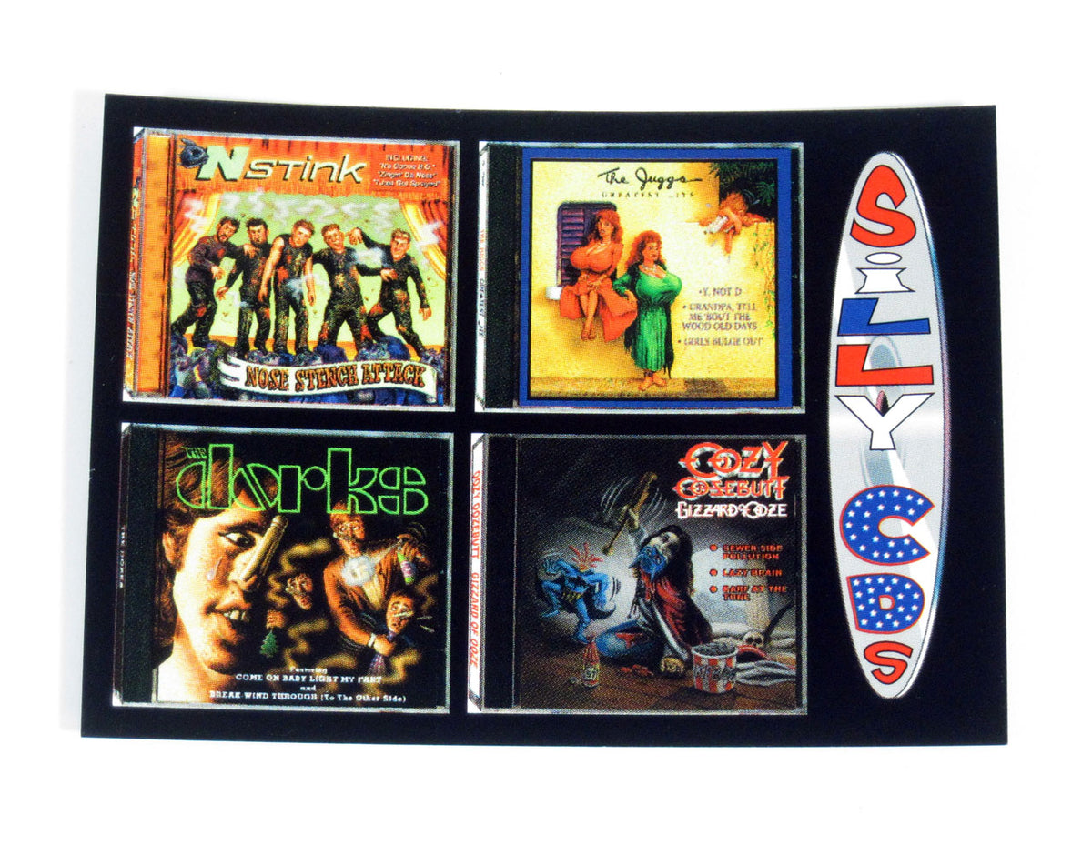 Lot of (10) 2001 Silly Productions Silly CD's Promo Card Checklist Nm/Mt Pic2