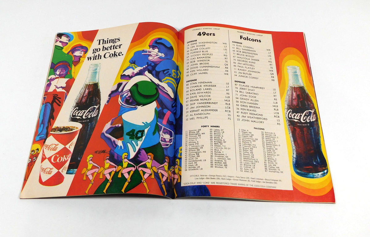 1969 Atlanta Falcons at San Francisco 49ers NFL Football Program 10-19-69 Pic2