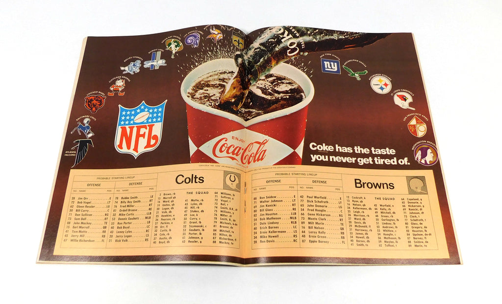 1968 Cleveland Browns at Baltimore Colts NFL Football Program 10-20-68 Pic2