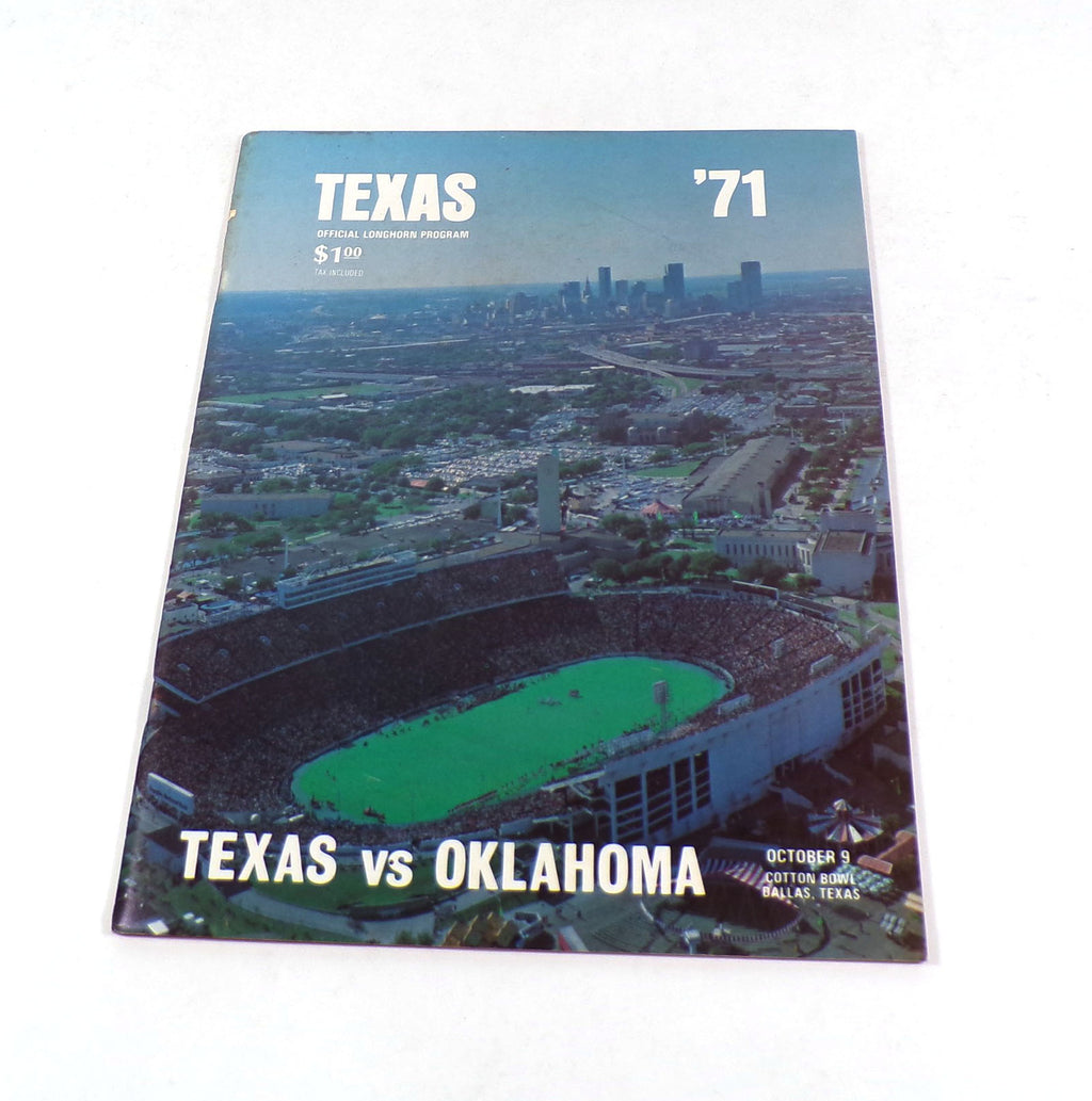 1971 Oklahoma at Texas College Football Program 10-9-71