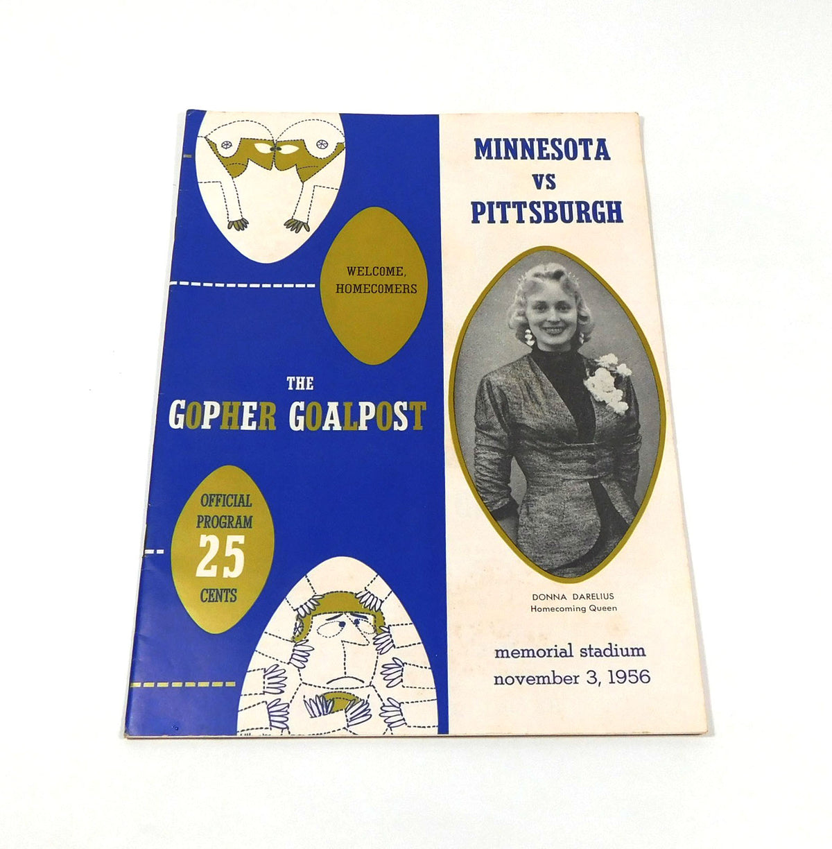 1956 Pittsburgh at Minnesota College Football Program 11-3-56