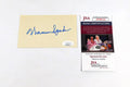 Warren Spahn Signed 3 x 5 Index Card JSA Auto AV69122