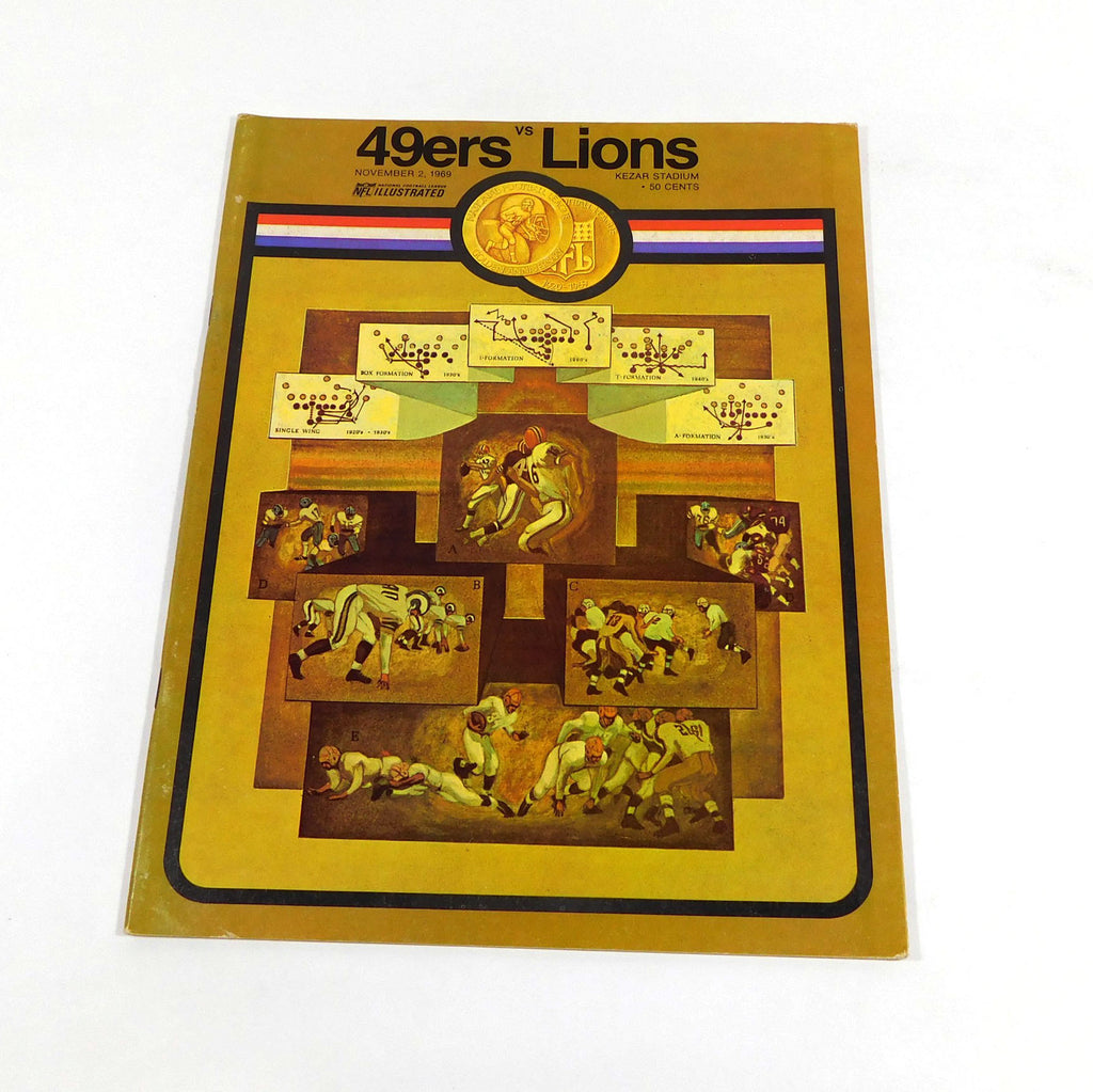 1969 Detroit Lions at San Francisco 49ers NFL Football Program 11-2-69