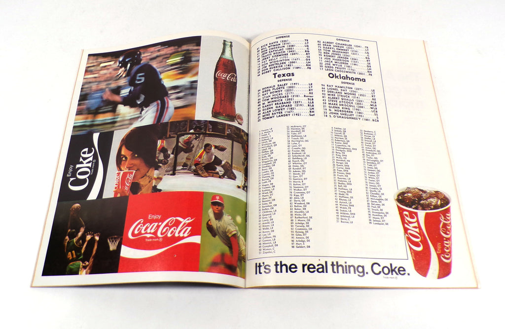 1971 Oklahoma at Texas College Football Program 10-9-71 Pic2