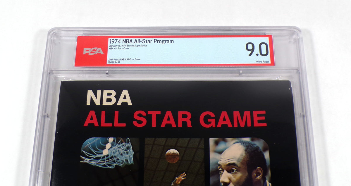 1973-74 NBA Basketball All-Star Program Milwaukee 1-15-74 PSA 9 Pic2