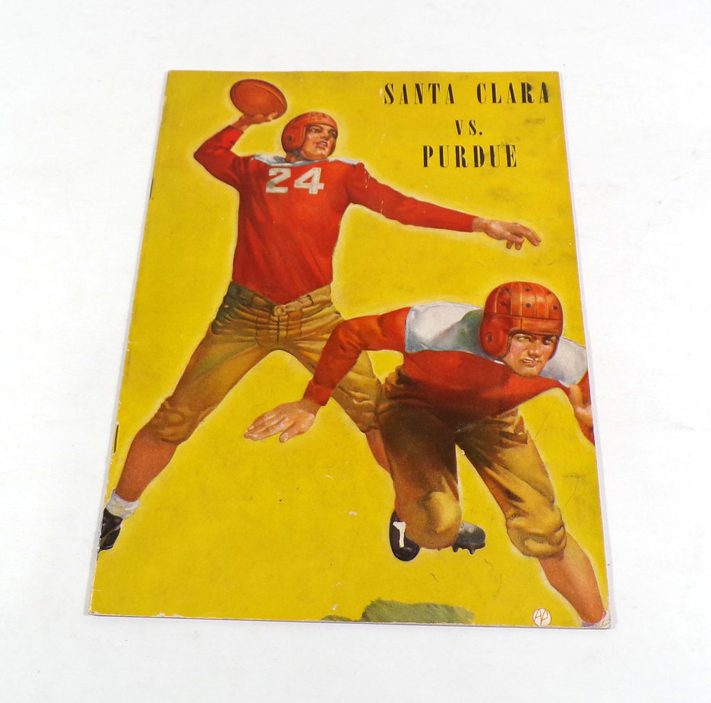 1939 Purdue at Santa Clara College Football Program 10-28-39