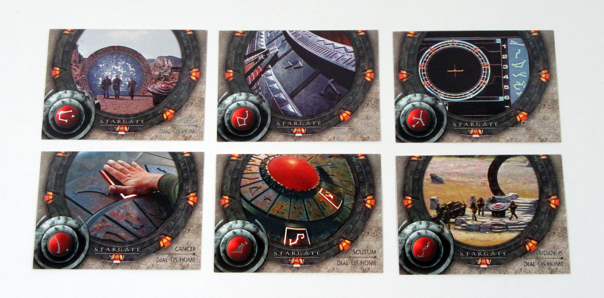 2002 Rittenhouse Stargate SG-1 Dial-Us-Home Chase Card Set (6) Nm/Mt