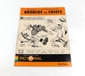 1967 Kansas City Chiefs at Denver Broncos AFL Football Program 12-17-67