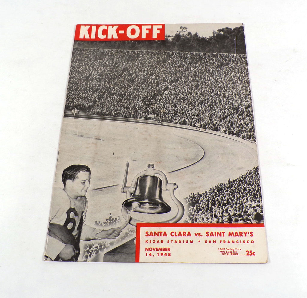 1948 Saint Mary's at Santa Clara College Football Program 11-14-48