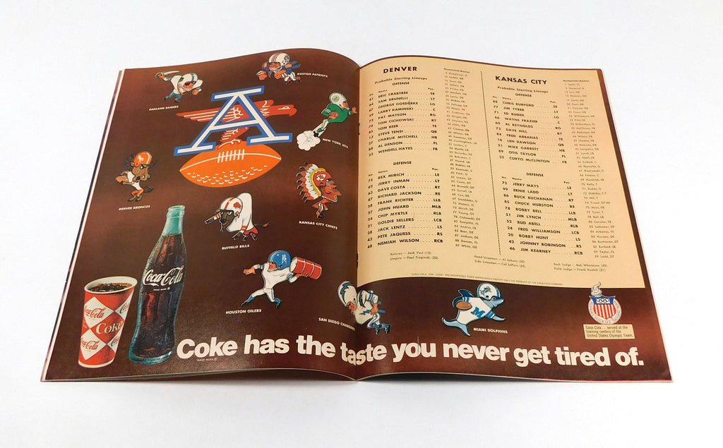 1967 Kansas City Chiefs at Denver Broncos AFL Football Program 12-17-67 Pic2