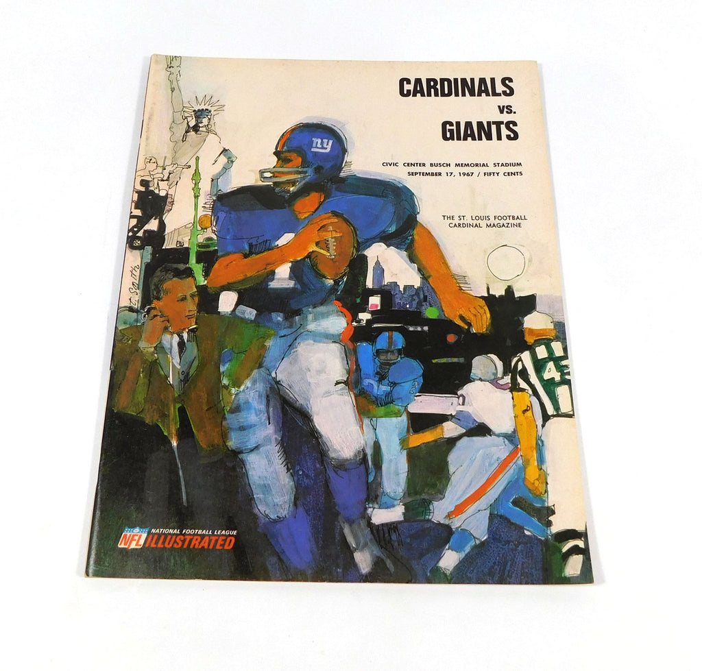 1967 New York Giants at St. Louis Cardinals NFL Football Program 9-17-67