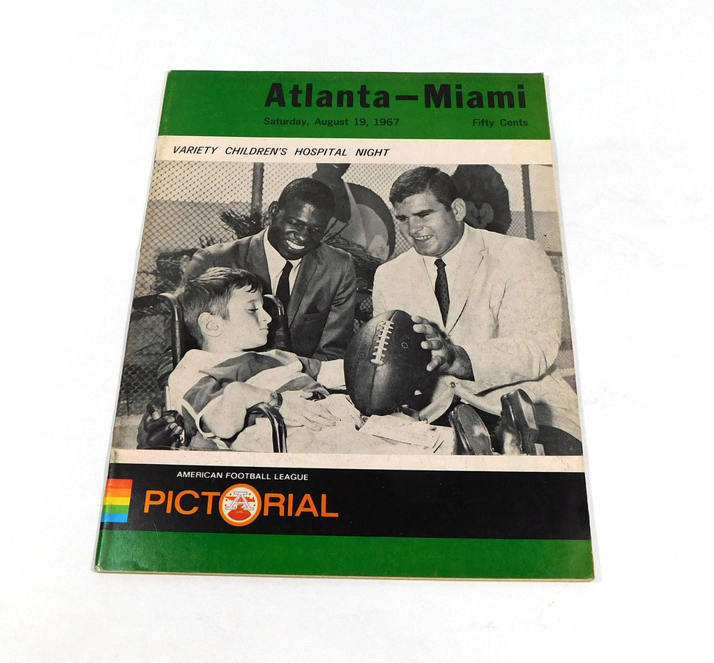1967 Atlanta Falcons at Miami Dolphins AFL Football Program 8-19-67