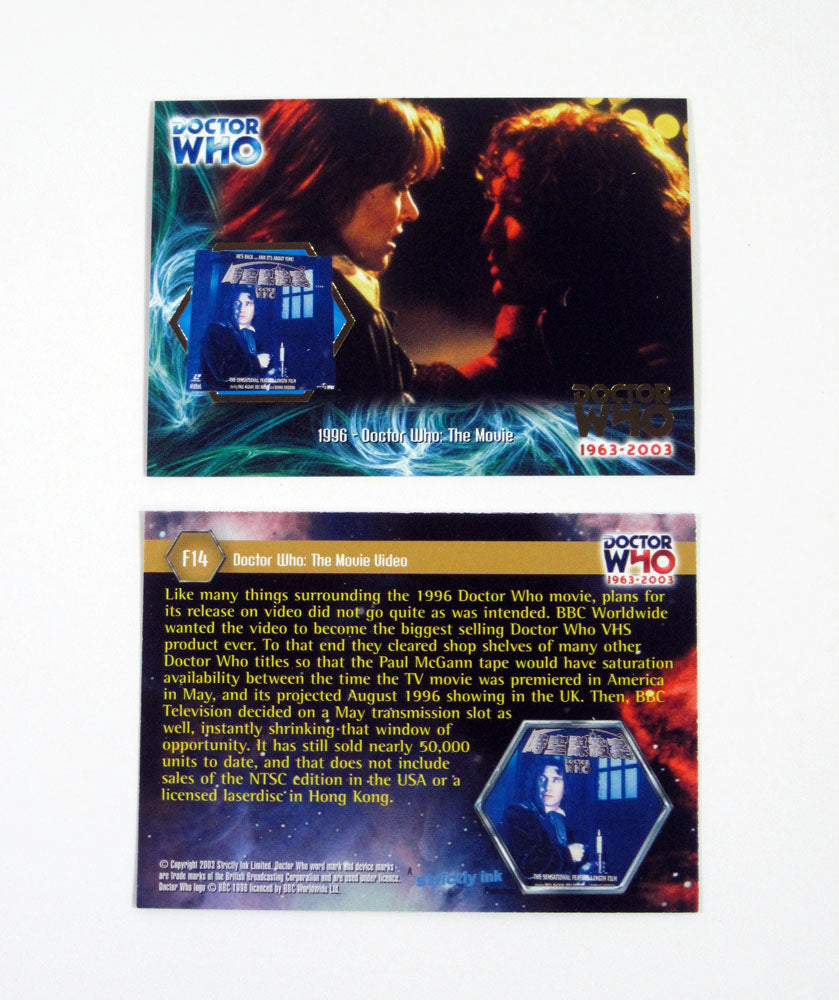 2000 Inkworks Doctor Who 1963-2003 Anniversary Merchandise Foil Card (F14)