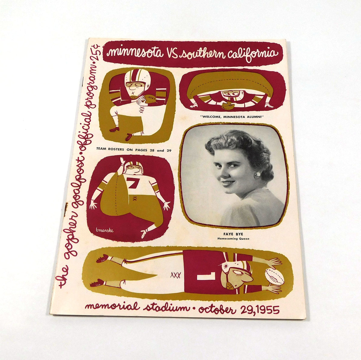 1955 USC at Minnesota College Football Program 10-29-55