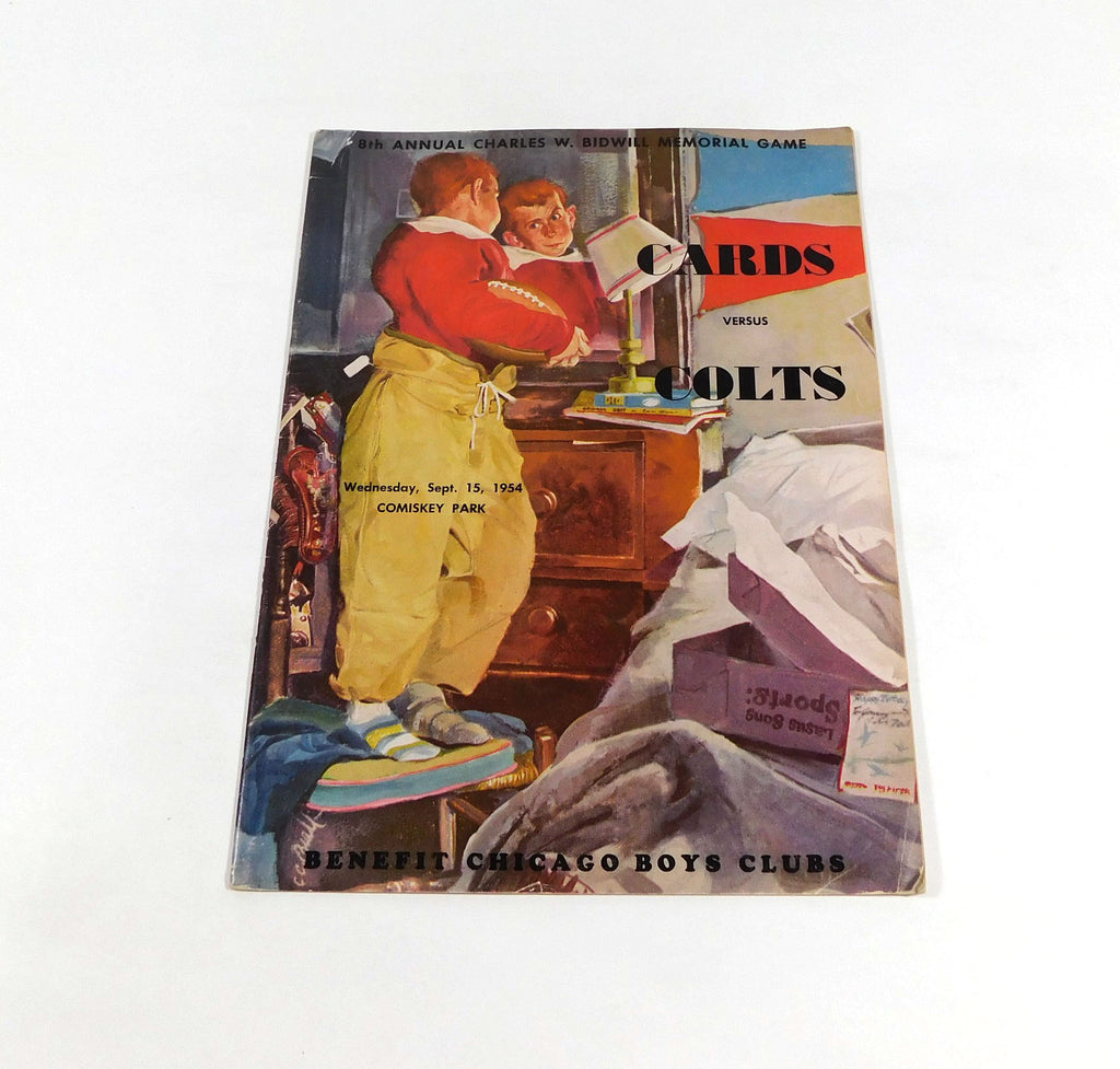 1954 Baltimore Colts at Chicago Cardinals NFL Football Program 9-15-54