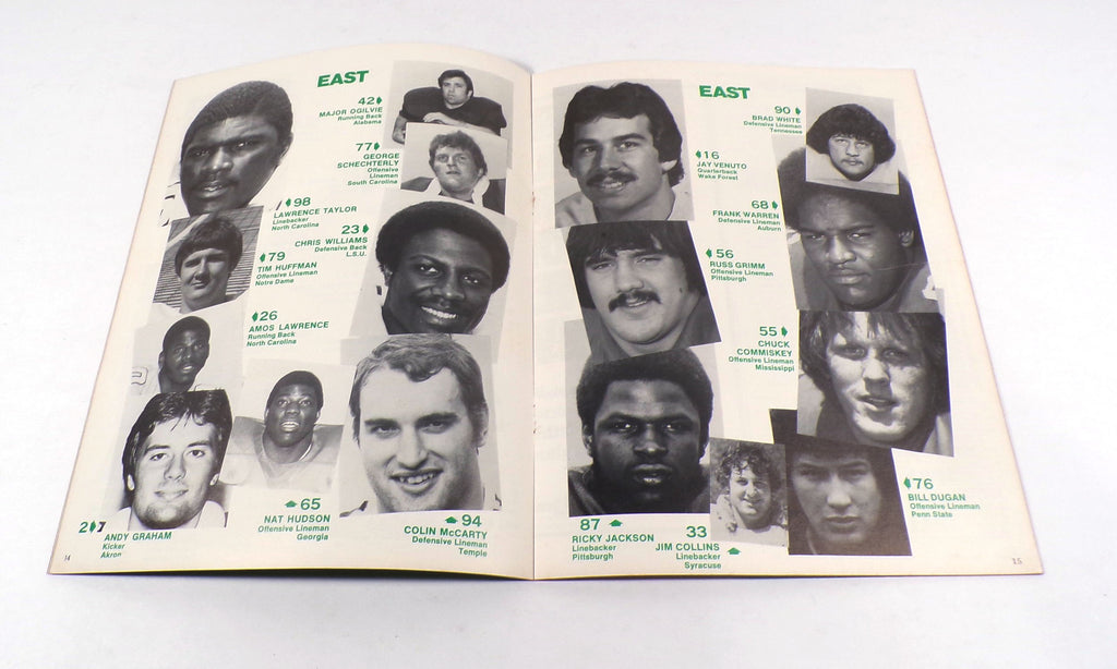 1981 East vs West Shriners College Football Program 1-10-81 Pic2