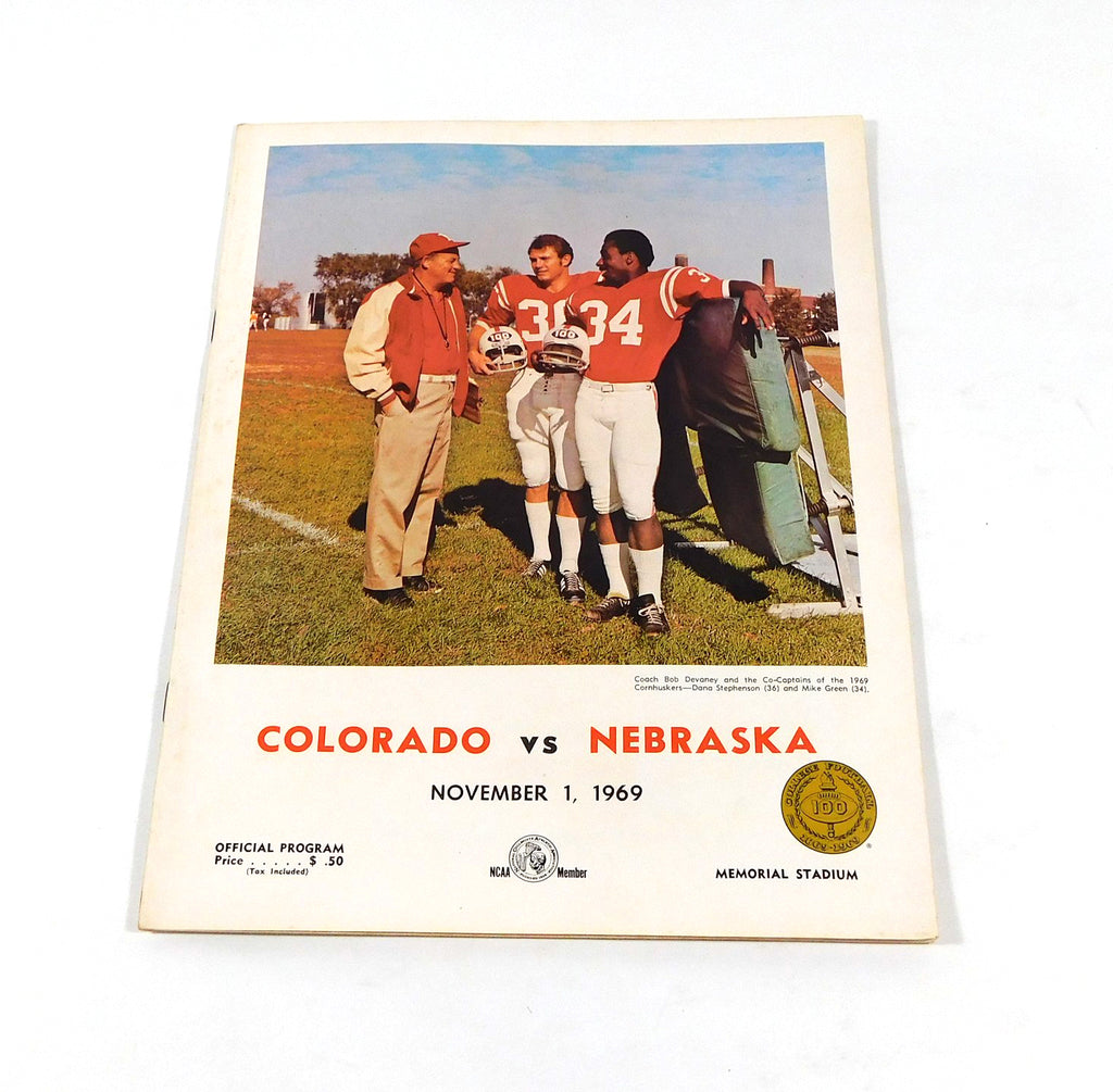 1969 Colorado at Nebraska College Football Program 11-1-69